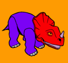 Dibujo Triceratops II pintado por wich