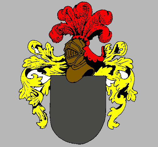 Escudo de armas y casco