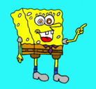 Dibujo Bob Esponja pintado por aigua