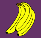 Dibujo Plátanos pintado por platanitos