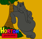 Dibujo Horton pintado por clau7