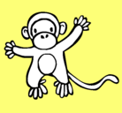 Dibujo Mono pintado por victormoya