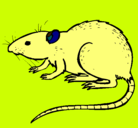 Dibujo Rata subterráena pintado por chiguiro