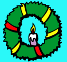 Dibujo Corona de navidad II pintado por ANGIE01