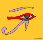 Dibujo Ojo Horus pintado por yeffran