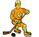 Dibujo Jugador de hockey sobre hielo pintado por NIEVES