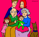 Dibujo Familia pintado por valentina1