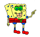 Dibujo Bob Esponja pintado por vanesa