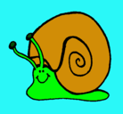 Dibujo Caracol  pintado por pepa