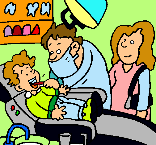 Niño en el dentista