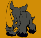Dibujo Rinoceronte II pintado por kratos