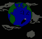 Dibujo Tierra enferma pintado por brendiita