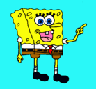 Dibujo Bob Esponja pintado por saras