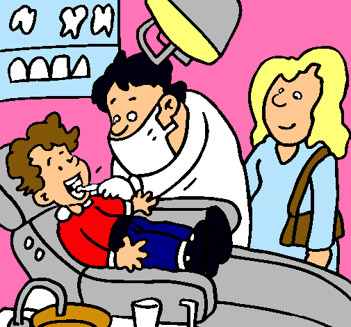 Niño en el dentista