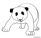 Dibujo Oso panda pintado por arli