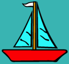 Dibujo Barco velero pintado por CACA