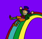 Dibujo Duende en el arco iris pintado por charo