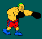 Dibujo Boxeador pintado por dddlzd