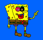 Dibujo Bob Esponja pintado por ANXO