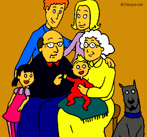 Dibujo Familia pintado por guillem