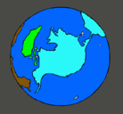 Dibujo Planeta Tierra pintado por SATINA