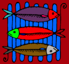 Dibujo Pescado a la brasa pintado por hjrwtgfdswa