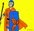 Dibujo Soldado romano II pintado por amalia