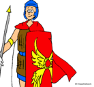 Dibujo Soldado romano II pintado por mole4