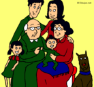 Dibujo Familia pintado por alberto