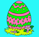 Dibujo Huevo de pascua 2 pintado por palomis