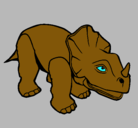 Dibujo Triceratops II pintado por santiagoss