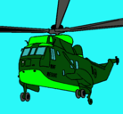 Dibujo Helicóptero al rescate pintado por faber