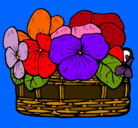 Dibujo Cesta de flores 12 pintado por susa