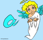 Dibujo Ángel pintado por alba22    