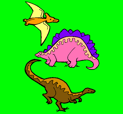 Tres clases de dinosaurios