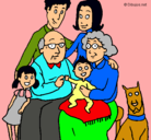 Dibujo Familia pintado por Jorg