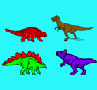 Dibujo Dinosaurios de tierra pintado por Lalo