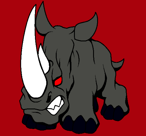 Dibujo Rinoceronte II pintado por guillem