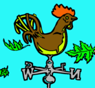 Dibujo Veletas y gallo pintado por kfgnhnbs