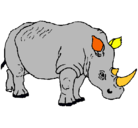 Dibujo Rinoceronte pintado por glesairou