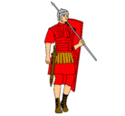 Dibujo Soldado romano pintado por votame