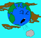 Dibujo Tierra enferma pintado por faus