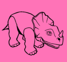 Dibujo Triceratops II pintado por lourie