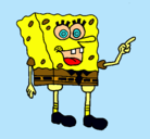 Dibujo Bob Esponja pintado por lician