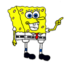 Dibujo Bob Esponja pintado por vbvnbvgvsgbvnhg