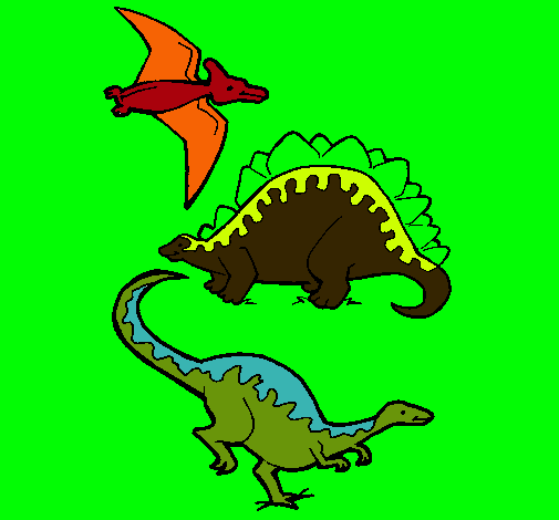 Tres clases de dinosaurios