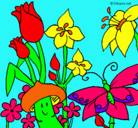 Dibujo Fauna y flora pintado por caro