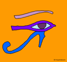 Dibujo Ojo Horus pintado por viany