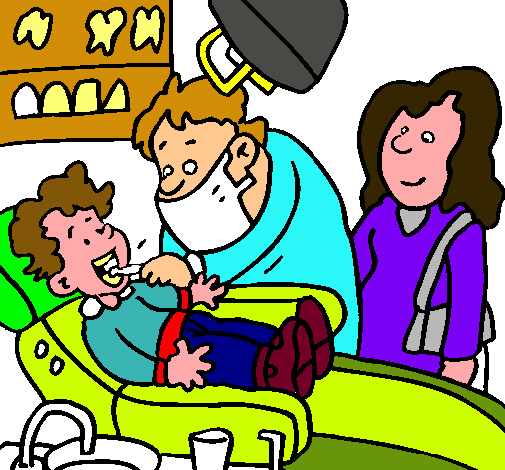 Niño en el dentista