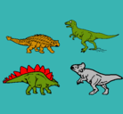 Dibujo Dinosaurios de tierra pintado por joshua